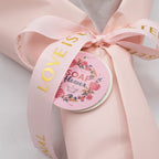 Ramo grande de rosas rosadas - El amor es eterno -  Tarjeta de regalo